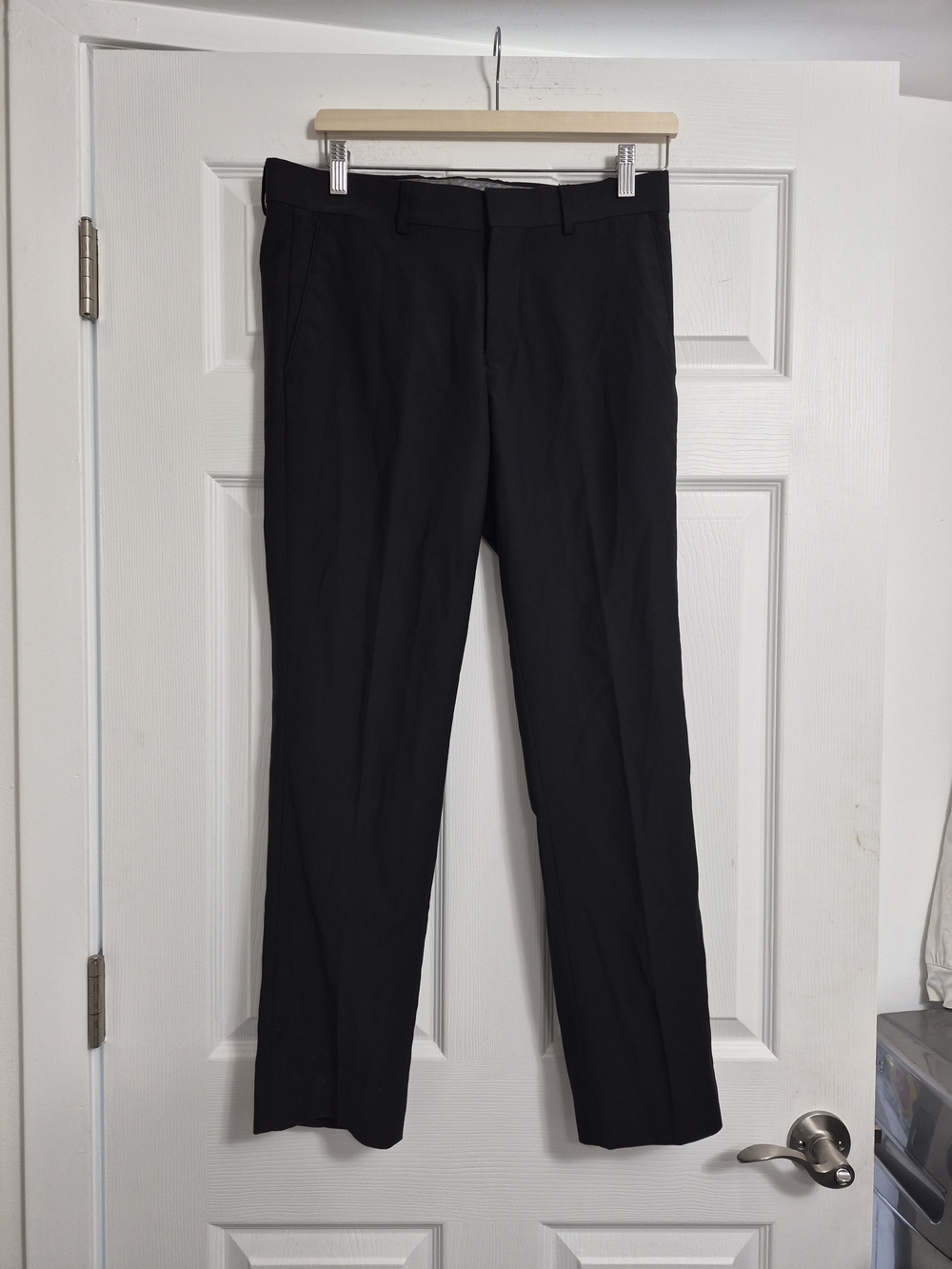 RW&CO. Black Straight-Leg Dress Trousers